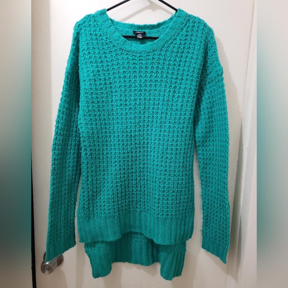 Rue21 Teal High-Low Tunic/ Sweater Dress